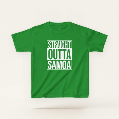 Kids Unisex Cotton Tee - Straight Outta Samoa - AU/NZ - The Koko Samoa