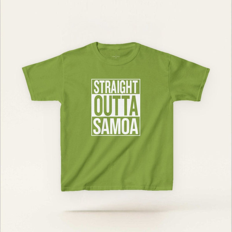 Kids Unisex Cotton Tee - Straight Outta Samoa - AU/NZ - The Koko Samoa