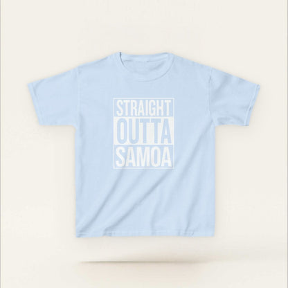Kids Unisex Cotton Tee - Straight Outta Samoa - AU/NZ - The Koko Samoa