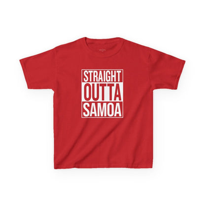 Kids Unisex Cotton Tee - Straight Outta Samoa - AU/NZ - The Koko Samoa