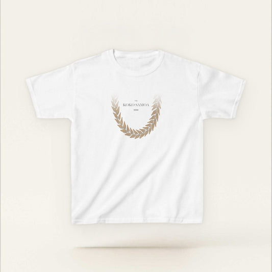 Kids Unisex Cotton Tee - Ula Fala Brown - AU/NZ - The Koko Samoa