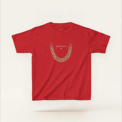 Kids Unisex Cotton Tee - Ula Fala Brown - AU/NZ - The Koko Samoa