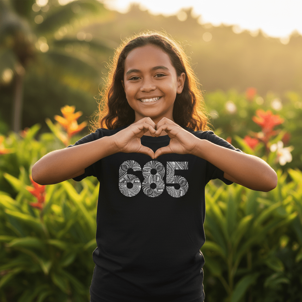 Kids unisex tee by The Print Bar featuring a colorful design inspired by AU/NZ styles, casual cotton kids' t-shirt.