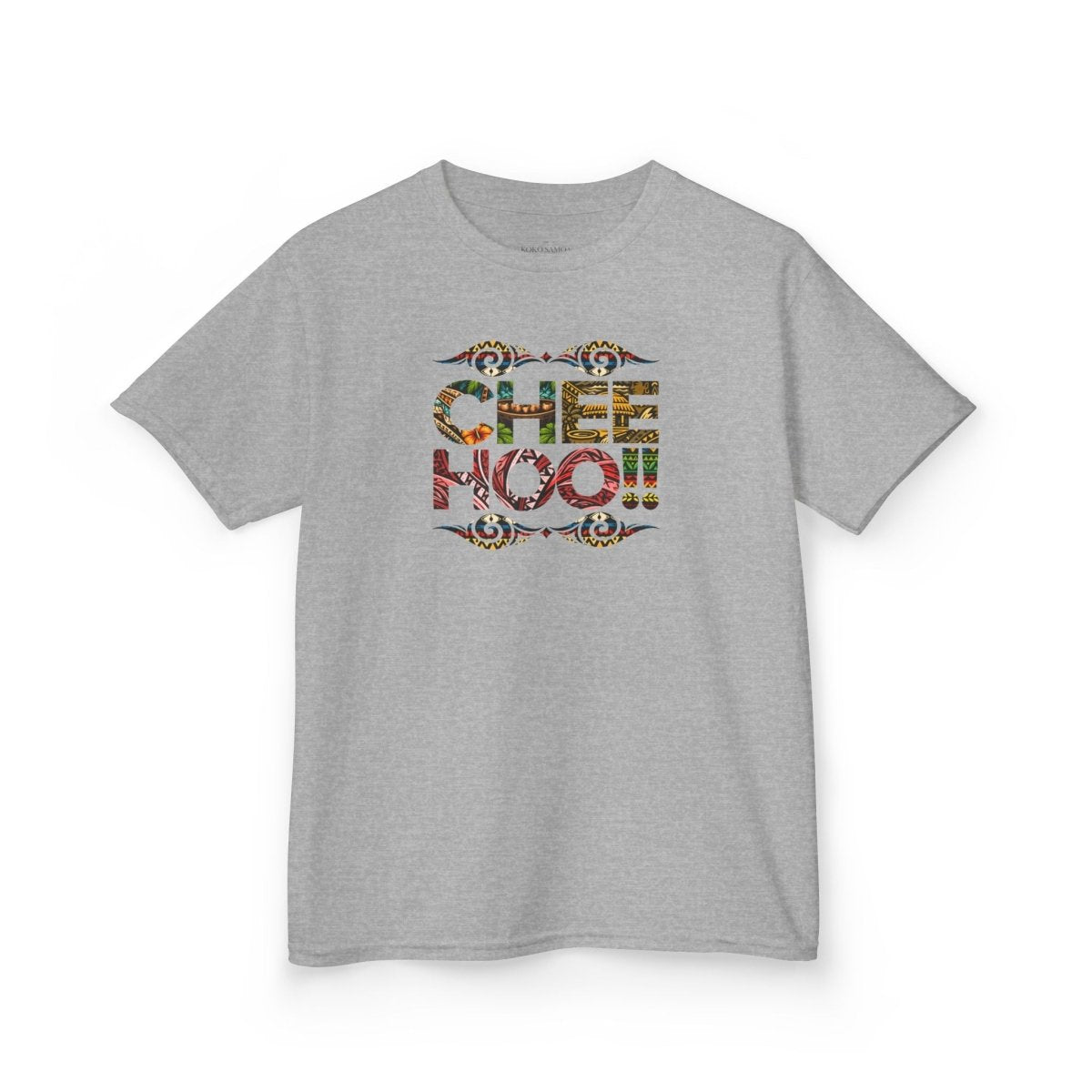 Kids unisex Cheehoo! T-shirt by The Print Bar, featuring playful graphic design on a comfortable kids' tee.