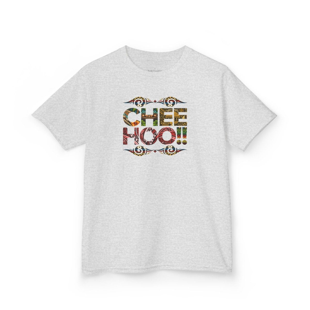 Kids unisex CHEEHOO! T-shirt from The Print Bar featuring a fun graphic design, perfect for kids' casual wear.