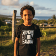 Kids Unisex Tee - Straight Outta Samoa - AU/NZ - The Koko Samoa