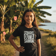 Kids Unisex Tee - Straight Outta Samoa - AU/NZ - The Koko Samoa