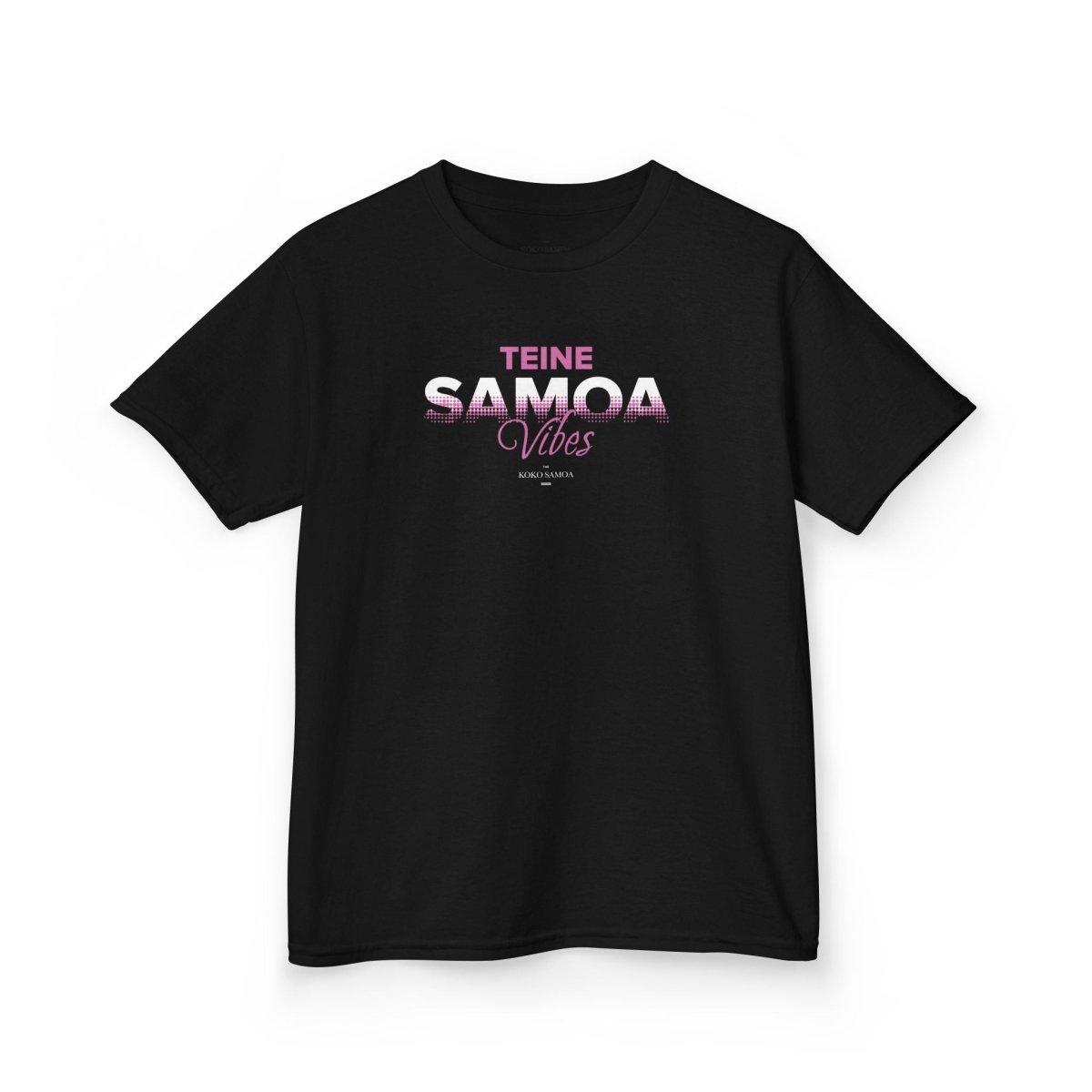 Kids unisex Teine Samoa Vibes T-shirt by The Print Bar, featuring colorful Samoan-inspired design for children.