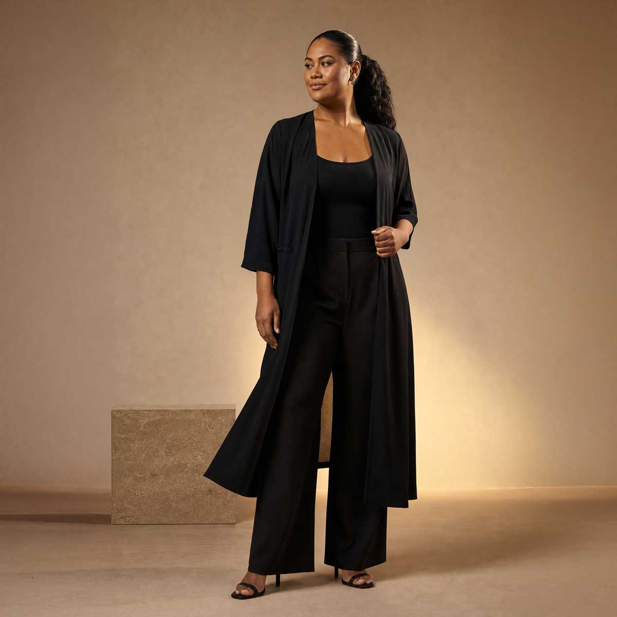 Kimono - Noir by Lasi - AU/NZ/USA - The Koko Samoa