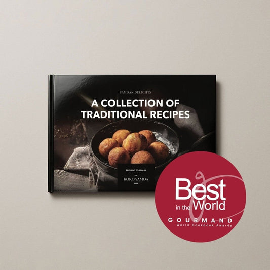 Hardcover A4 - Samoan Delights: 24 Samoan Recipes Cookbook Expanded Edition - Vol1 + Vol2 Combined - AU/NZ/USA - The Koko Samoa