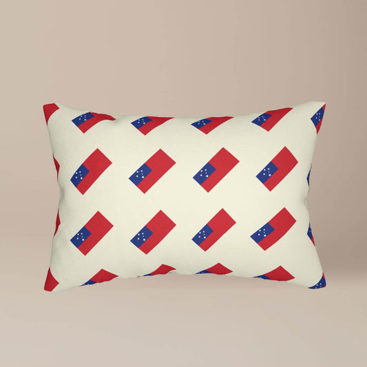 Lumbar Pillow - Samoan Flag - The Koko Samoa