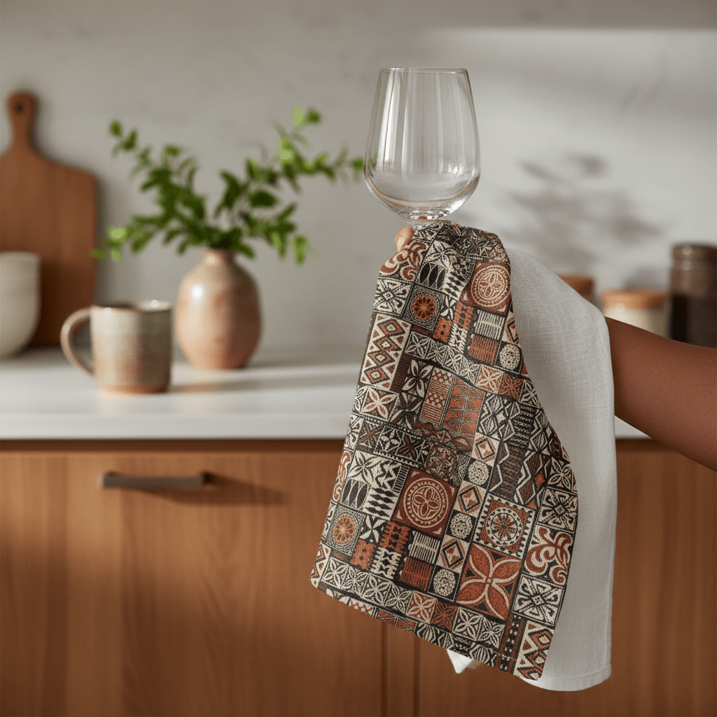 Microfiber Tea Towel - Elei - AU/NZ/USA - The Koko Samoa