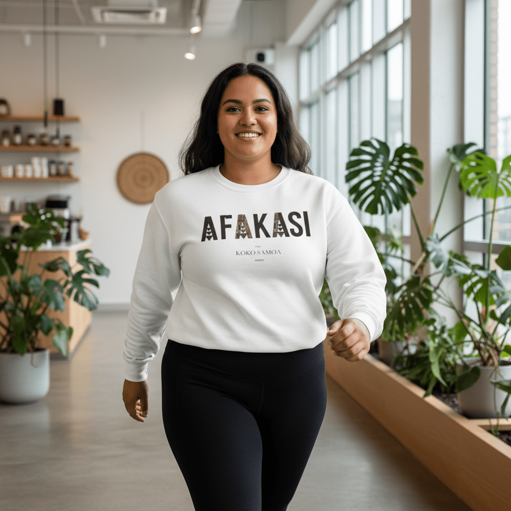 Unisex heavy sweatshirt featuring a personalized monster digital print on ash-colored fabric.