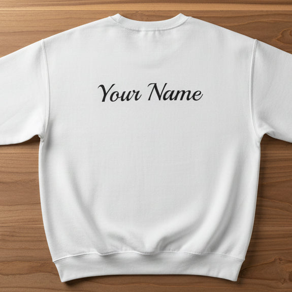 Unisex heavy sweatshirt by Monster Digital featuring a personalized Samoan note design in ash color.