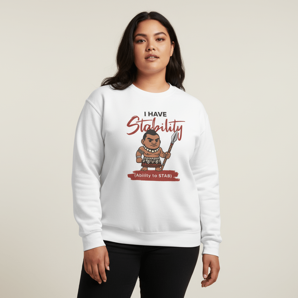 Unisex heavy sweatshirt featuring a monster digital print on ash-colored fabric, perfect for casual wear.