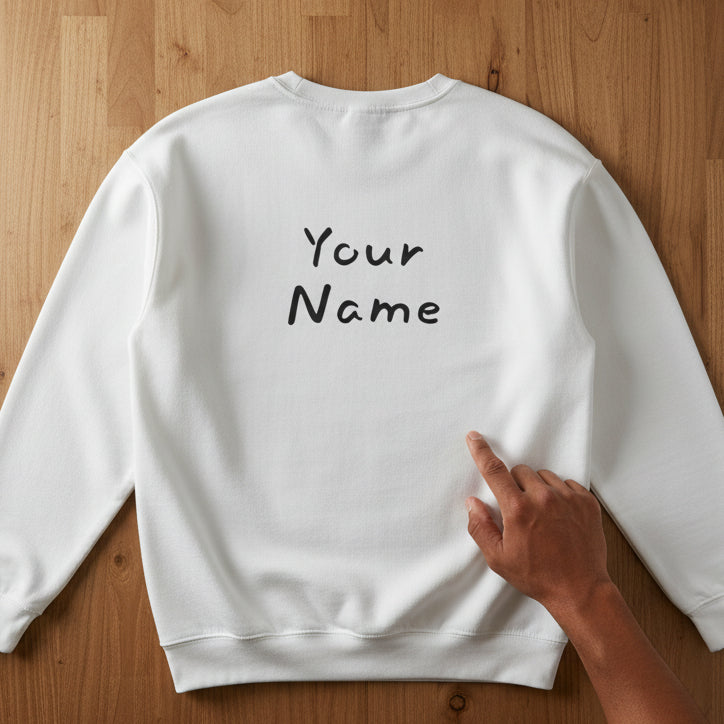 Unisex heavy sweatshirt by The Print Bar with monster digital print on white fabric, suitable for casual wear in AU/NZ.