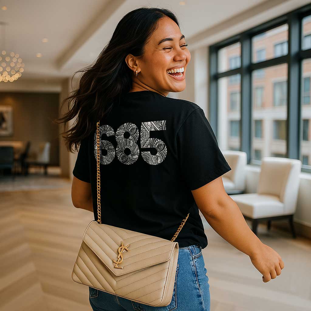 White unisex heavy tee by The Print Bar featuring a digital monster design for casual, comfortable wear.