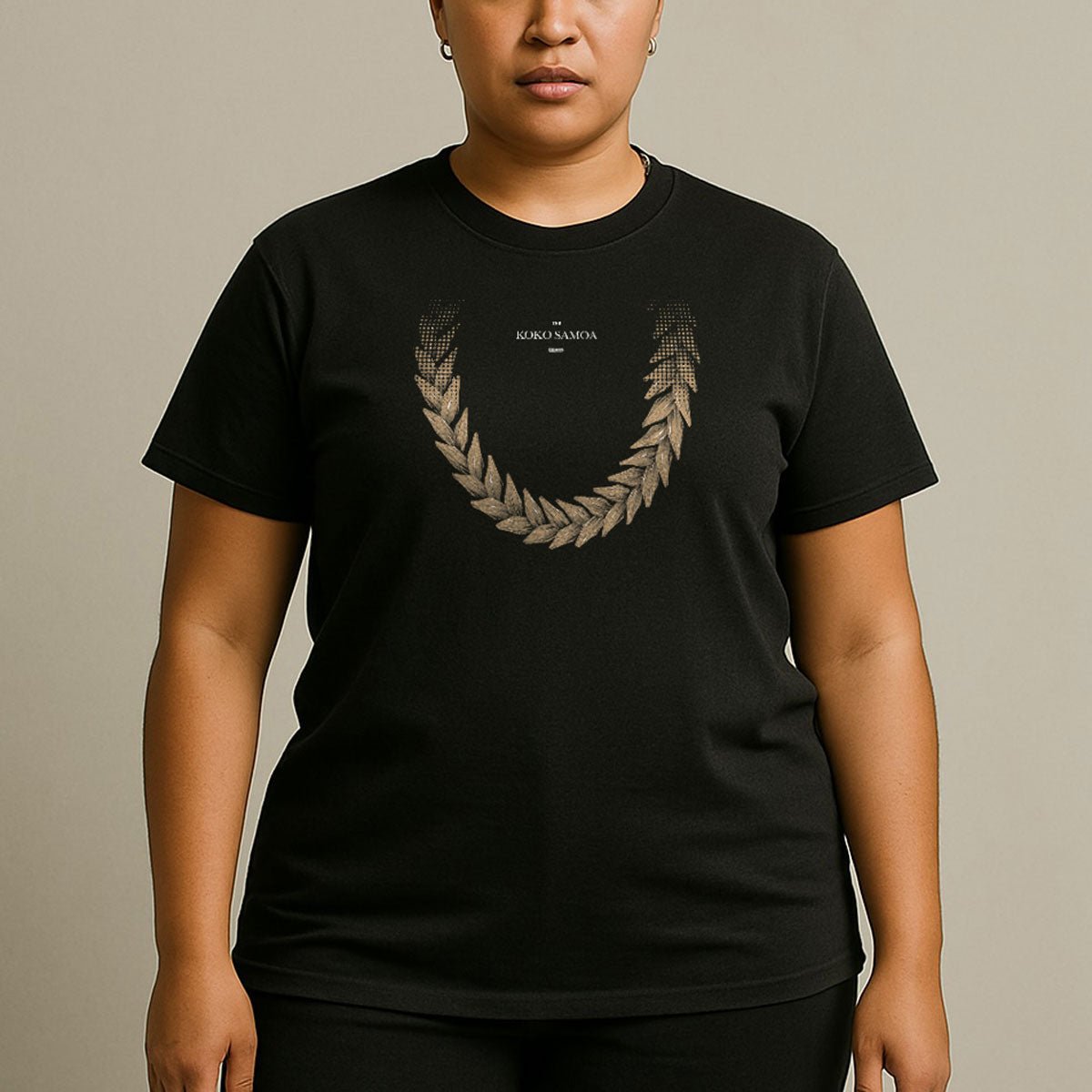 Soft unisex T-shirt featuring Ula Fala brown design, with a comfortable fit and casual style.