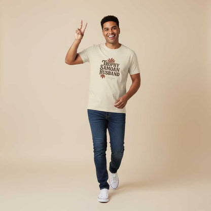 Soft Men's Tee - Trophy Samoan Husband - USA - The Koko Samoa