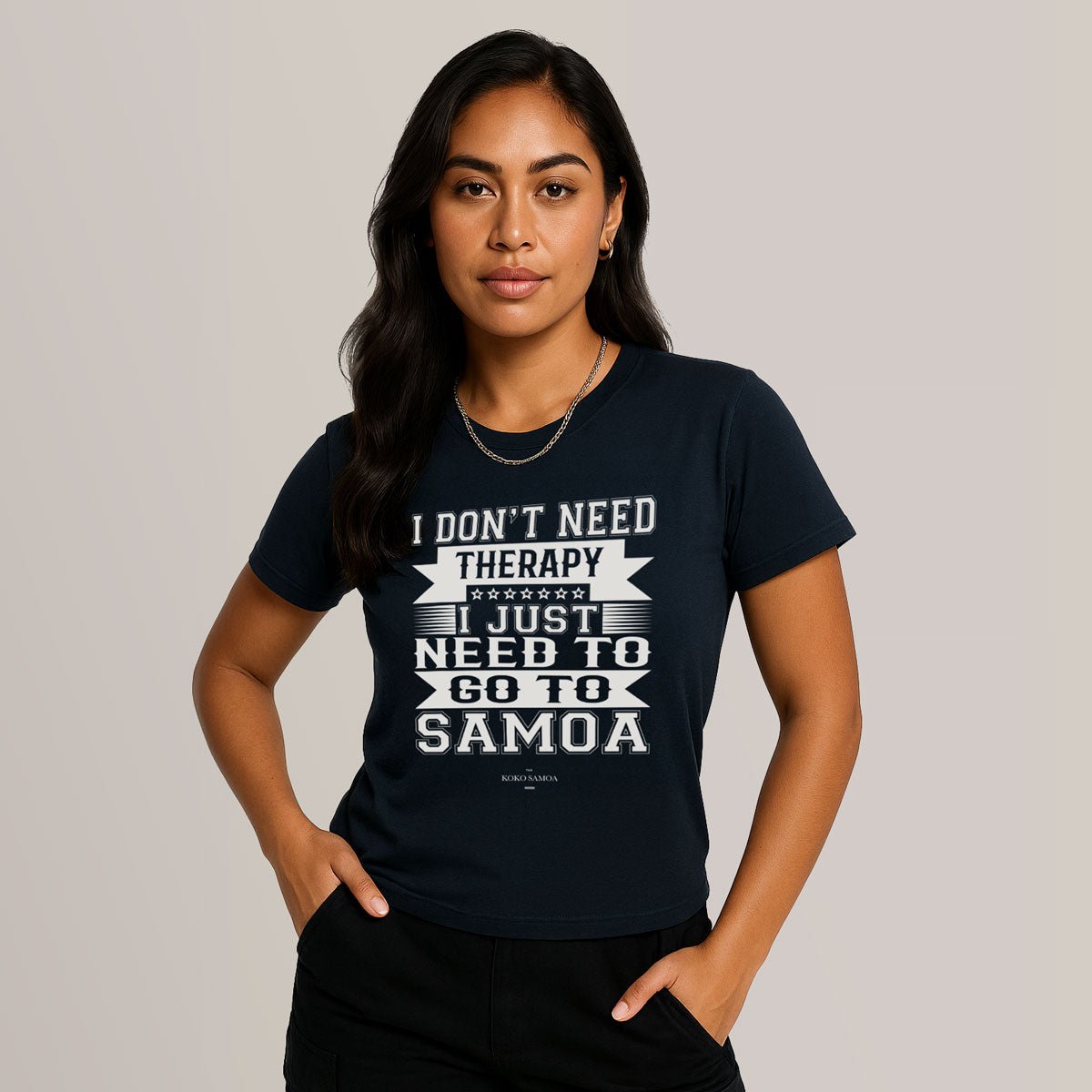 Charcoal soft unisex T-shirt by Samoan Therapy featuring a comfortable fit and casual style, ideal for everyday wear.
