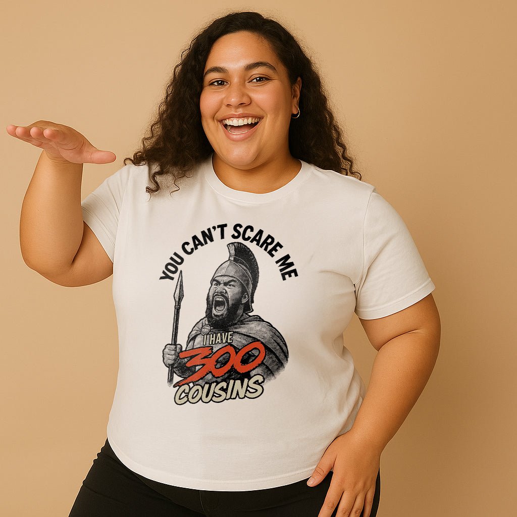 Soft unisex T-shirt from 300 Cousins USA featuring a digital monster design,.