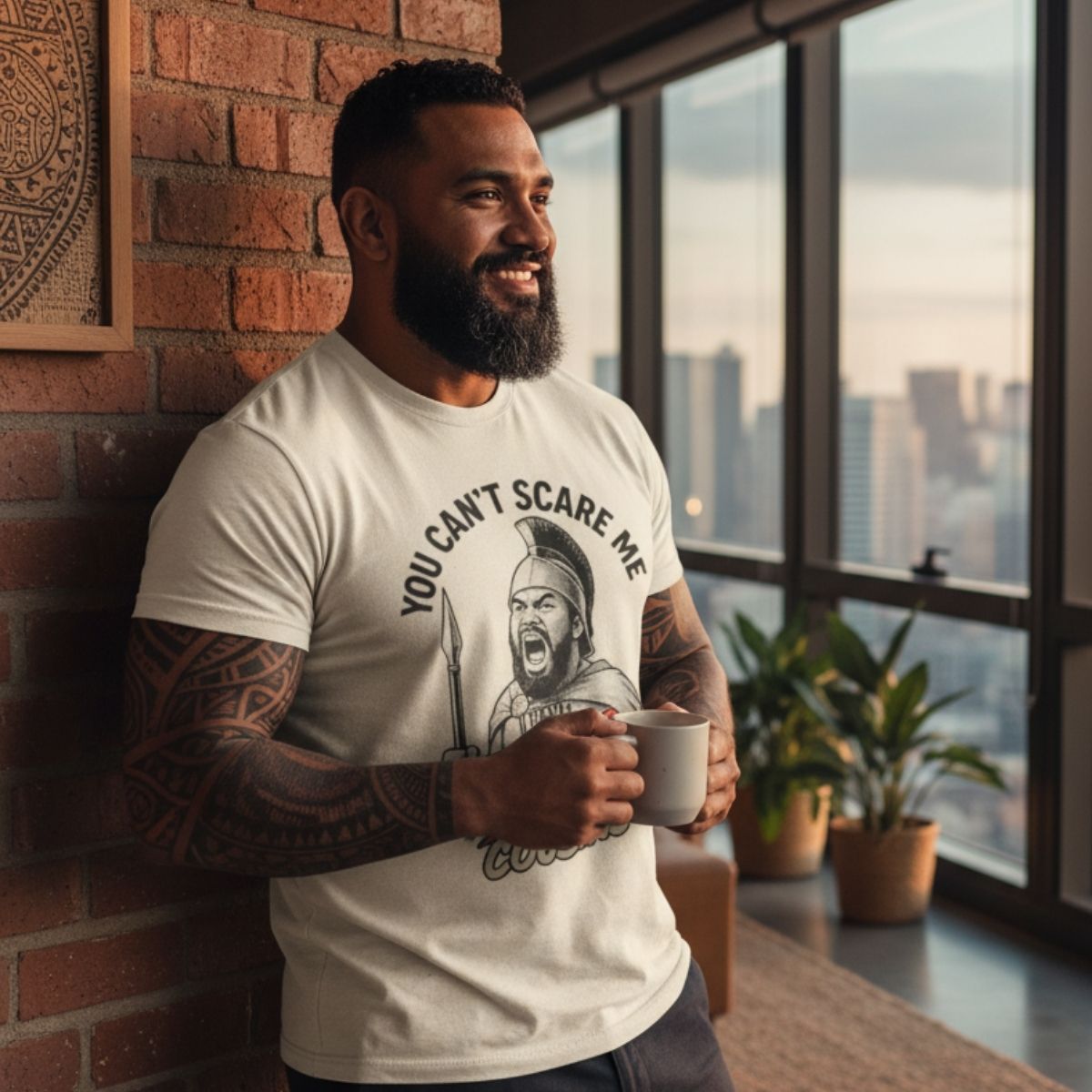 Soft unisex T-shirt from 300 Cousins featuring a digital monster design, in a comfortable casual fit.