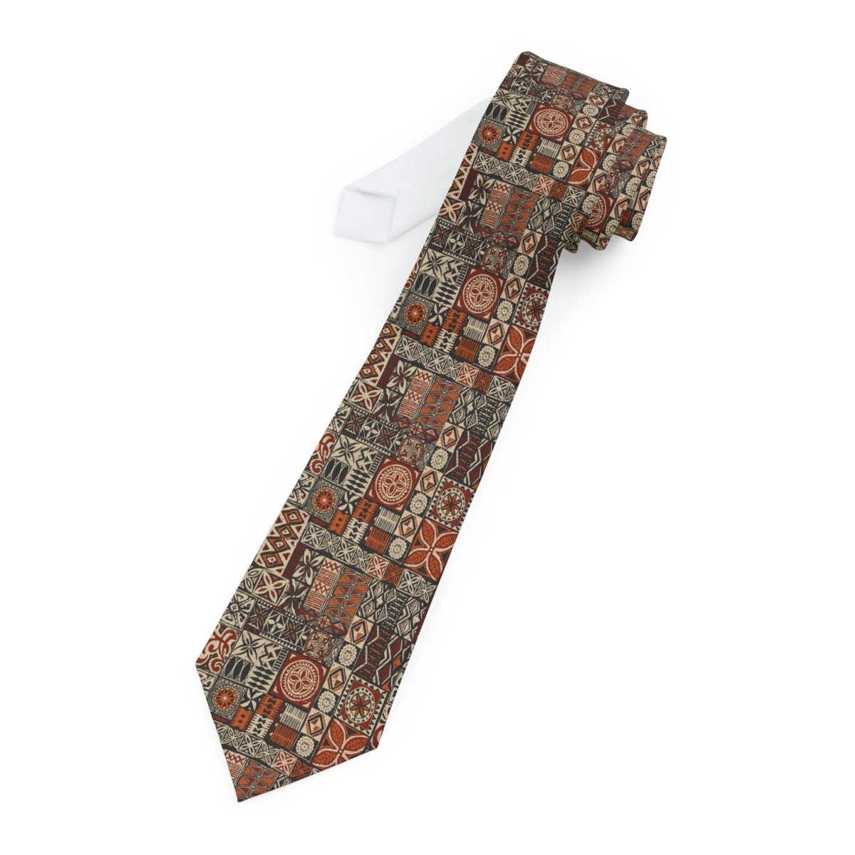 Elei necktie, one-size, in stylish fabric with intricate pattern, suitable for AU, NZ, and USA wearers.