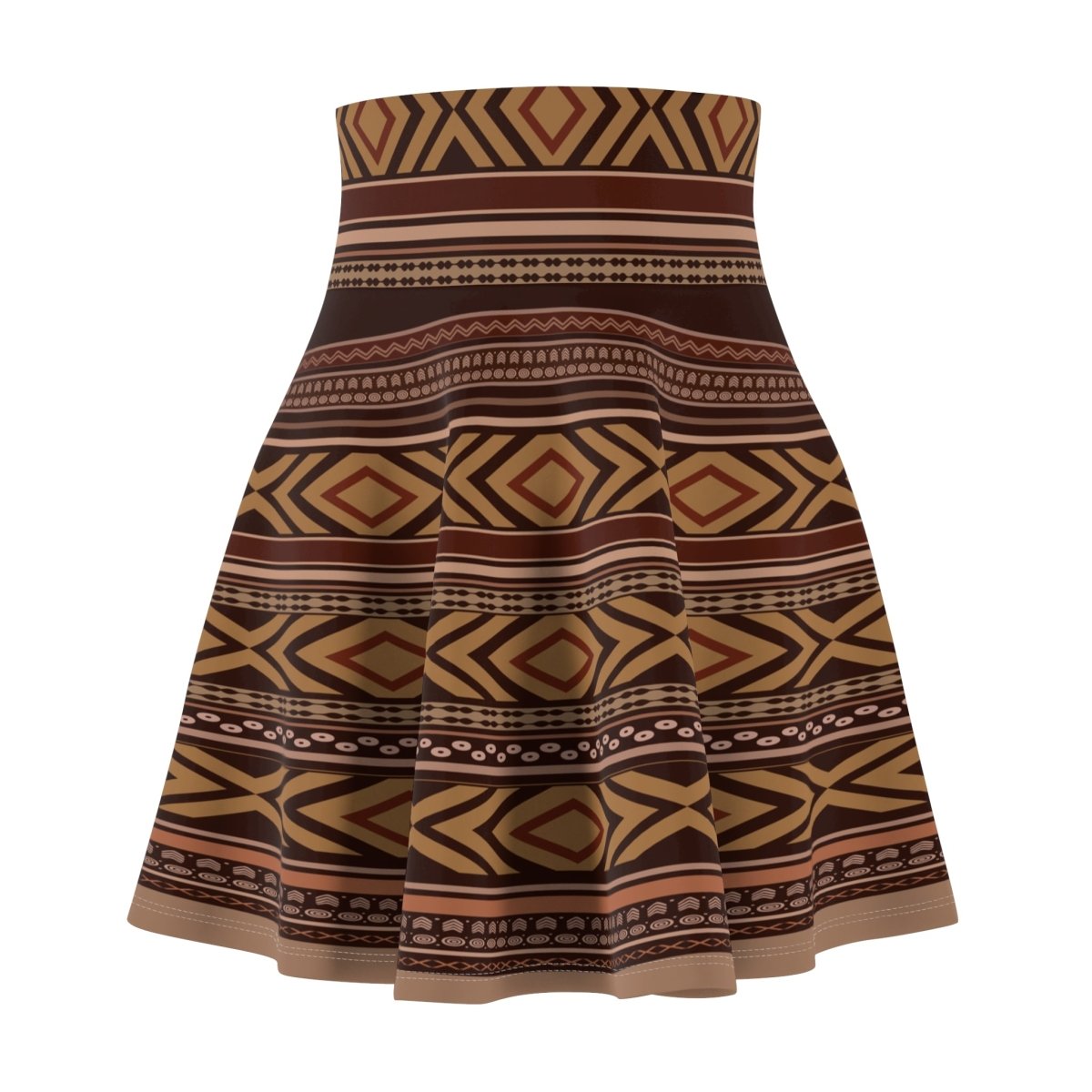 Women's skater skirt by MWW on Demand featuring a Siapo design, made for AU, NZ, and USA markets, shown in the image.