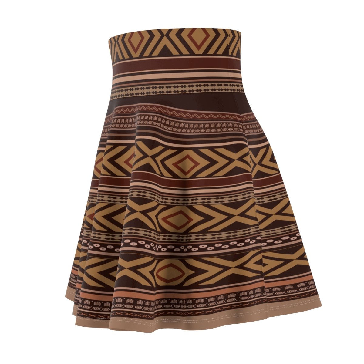 Women's skater skirt by MWW on Demand in Siapo style, featuring a flowy design and lightweight fabric.