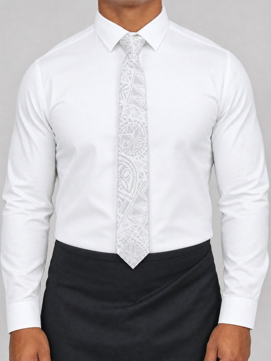 Necktie - White Sunday - The Koko Samoa