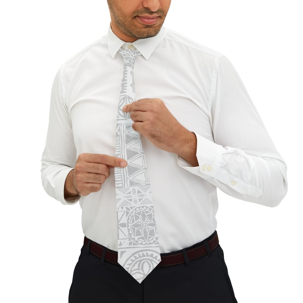 Necktie - White Sunday - The Koko Samoa