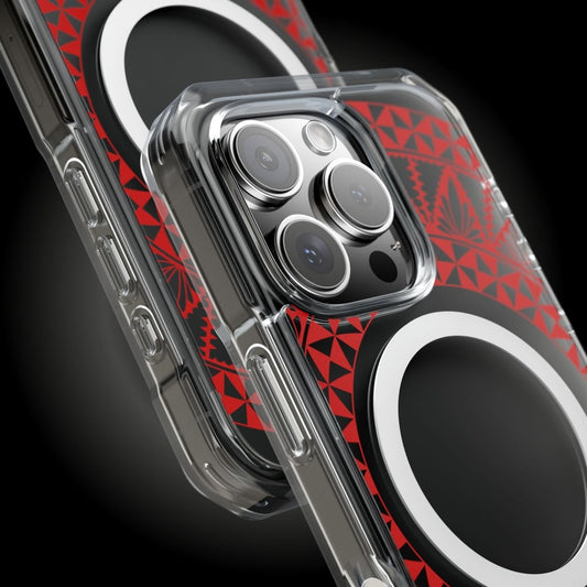 PasifikaOne MagSafe iPhone ClearCase - Tongan Redleaf - AU/NZ/USA - The Koko Samoa