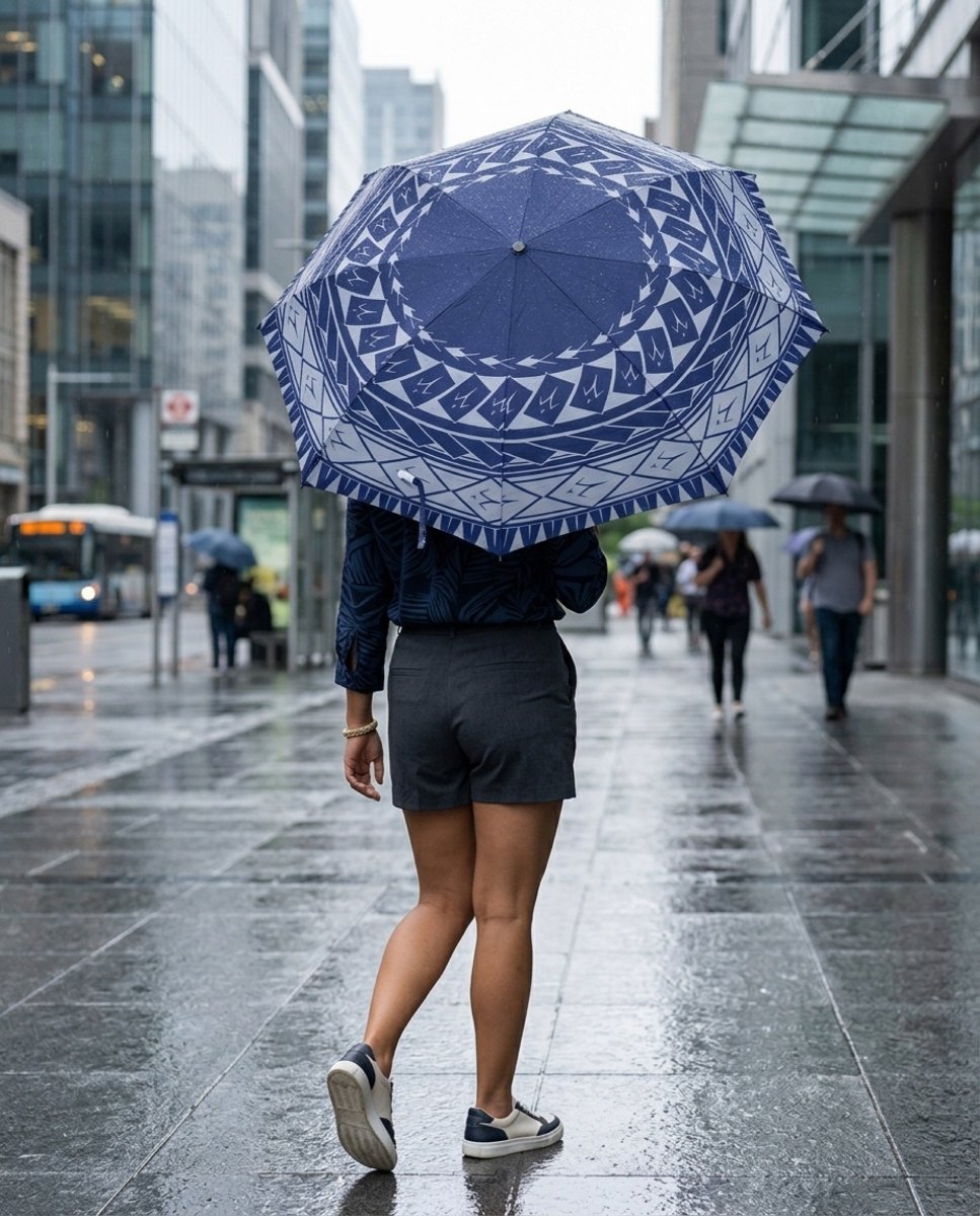 PasifikaOne Umbrella - 48"/122cm - Samoan Spear - AU/NZ - The Koko Samoa