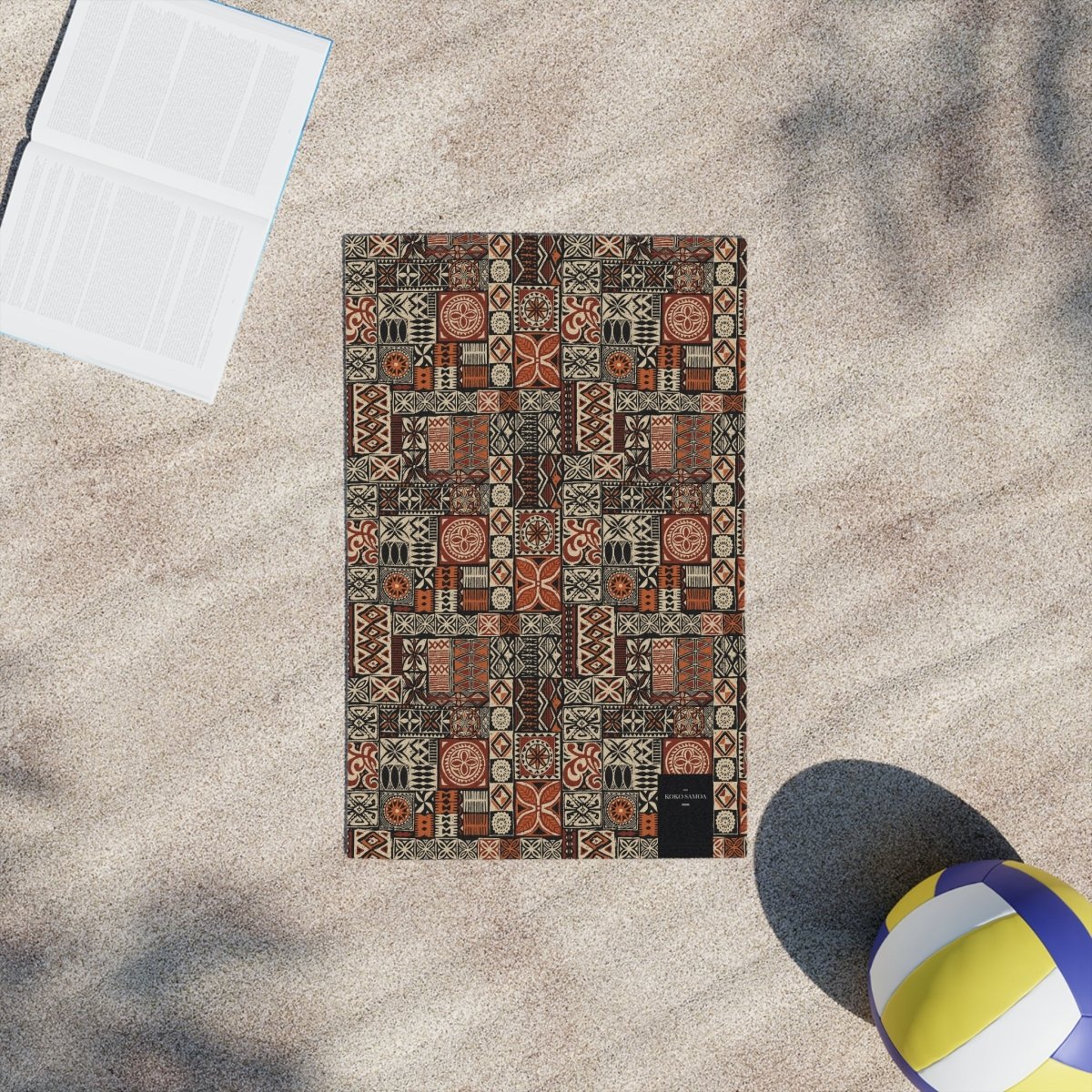 TerryBack™ Boho Towels by Prima Printing, face towel in Elei design, 46x69 cm, featuring vibrant boho-inspired patterns.