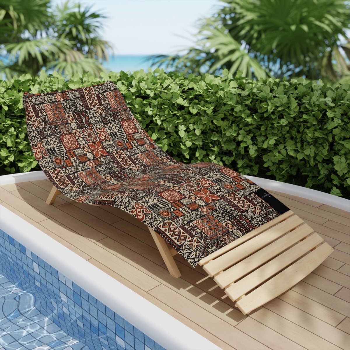 TerryBack™ Boho Towels by Prima Printing, face towel with colorful Elei design, 46x69 cm, ideal for home decor in AU/NZ.