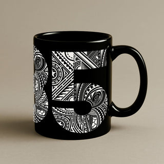 Black LimaLuxe™ 325ml mug, featuring a sleek design and comfortable handle, perfect for everyday use.