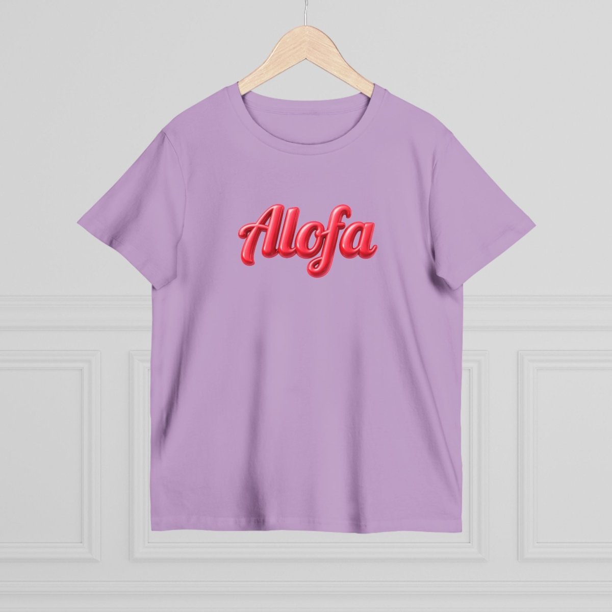 Black unisex Soft Women's Maple Tee by Alofa, featuring a relaxed fit and soft fabric, ideal for casual wear.