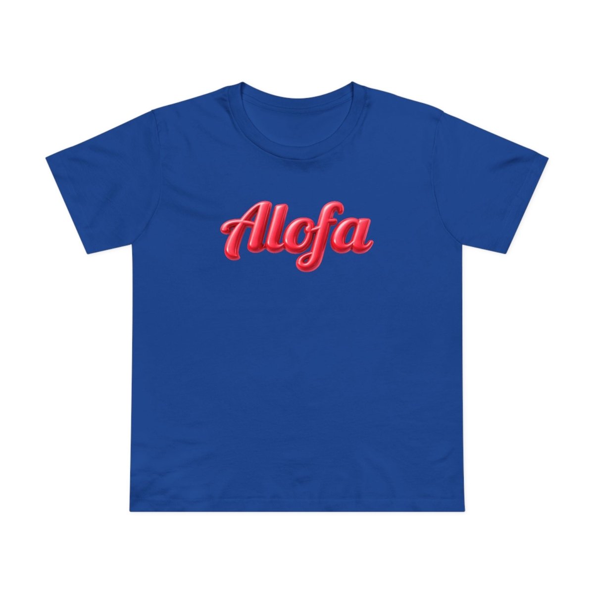 Black unisex Soft Women's Maple Tee by Alofa, featuring a comfortable fit and casual style.