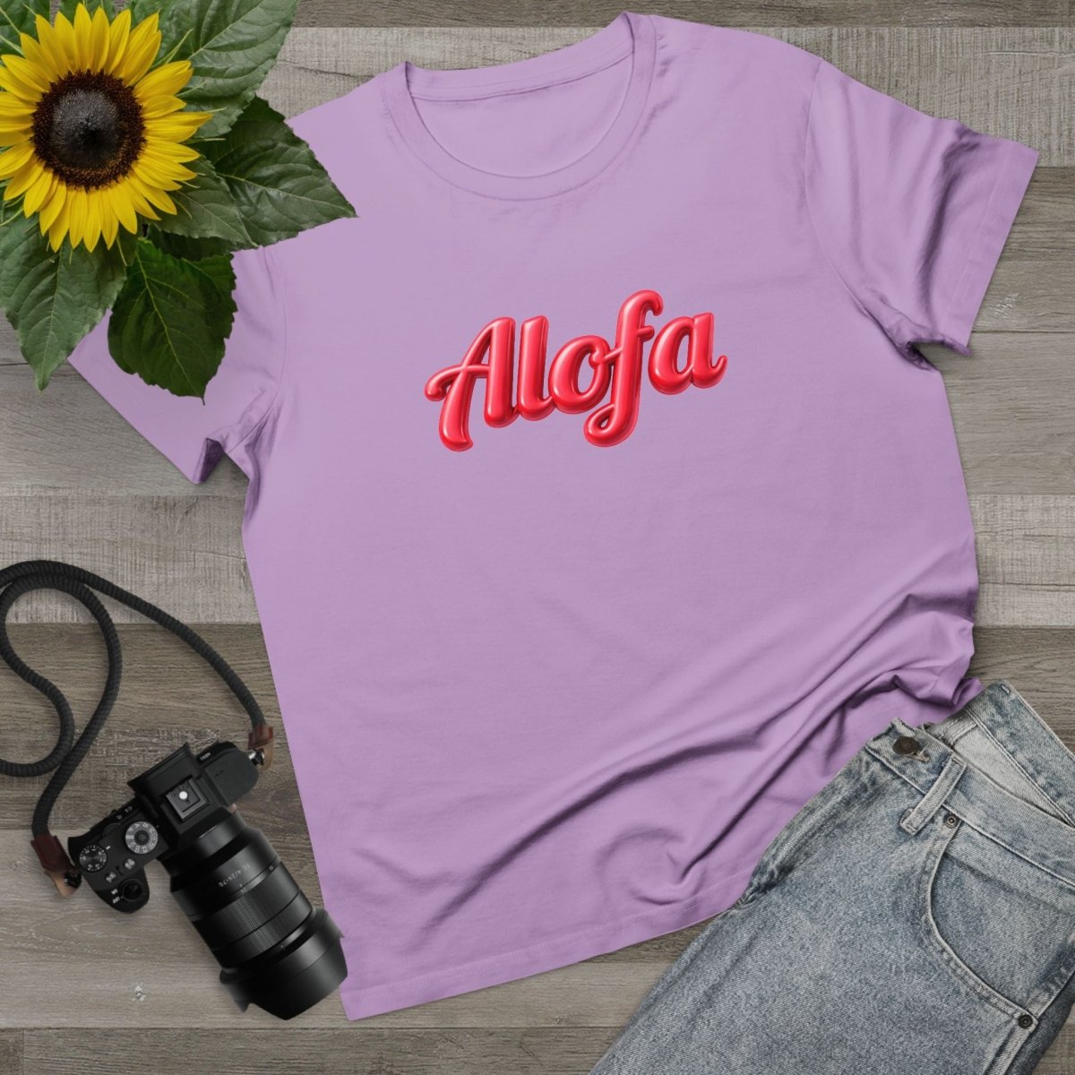 Unisex black Soft Maple Tee for women by Alofa, featuring a comfortable soft fabric and classic fit.