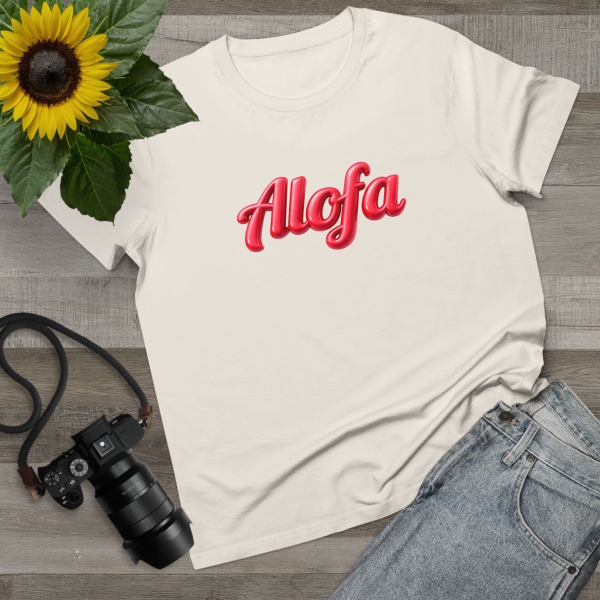 Unisex soft black Maple Tee by Alofa, featuring a comfortable fit and minimalist design,.