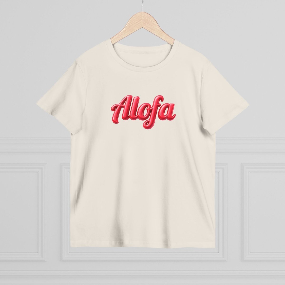 Black unisex Soft Women's Maple Tee by Alofa, featuring a comfortable fit and maple leaf design, perfect for casual wear.