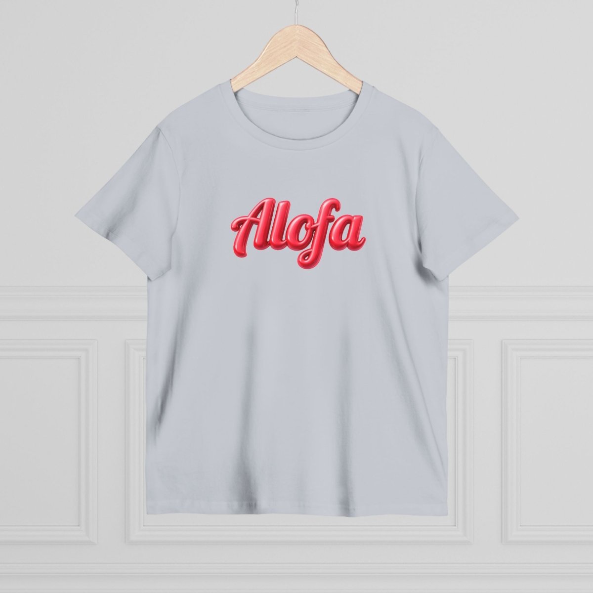 Black unisex soft Maple Tee by Alofa, casual women's T-shirt from The Print Bar with a relaxed fit and comfortable fabric.