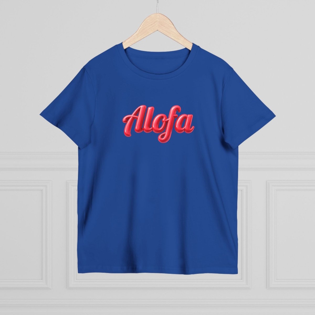 Black unisex Soft Women's Maple Tee by Alofa, featuring a comfortable fit and stylish design, perfect for casual wear.