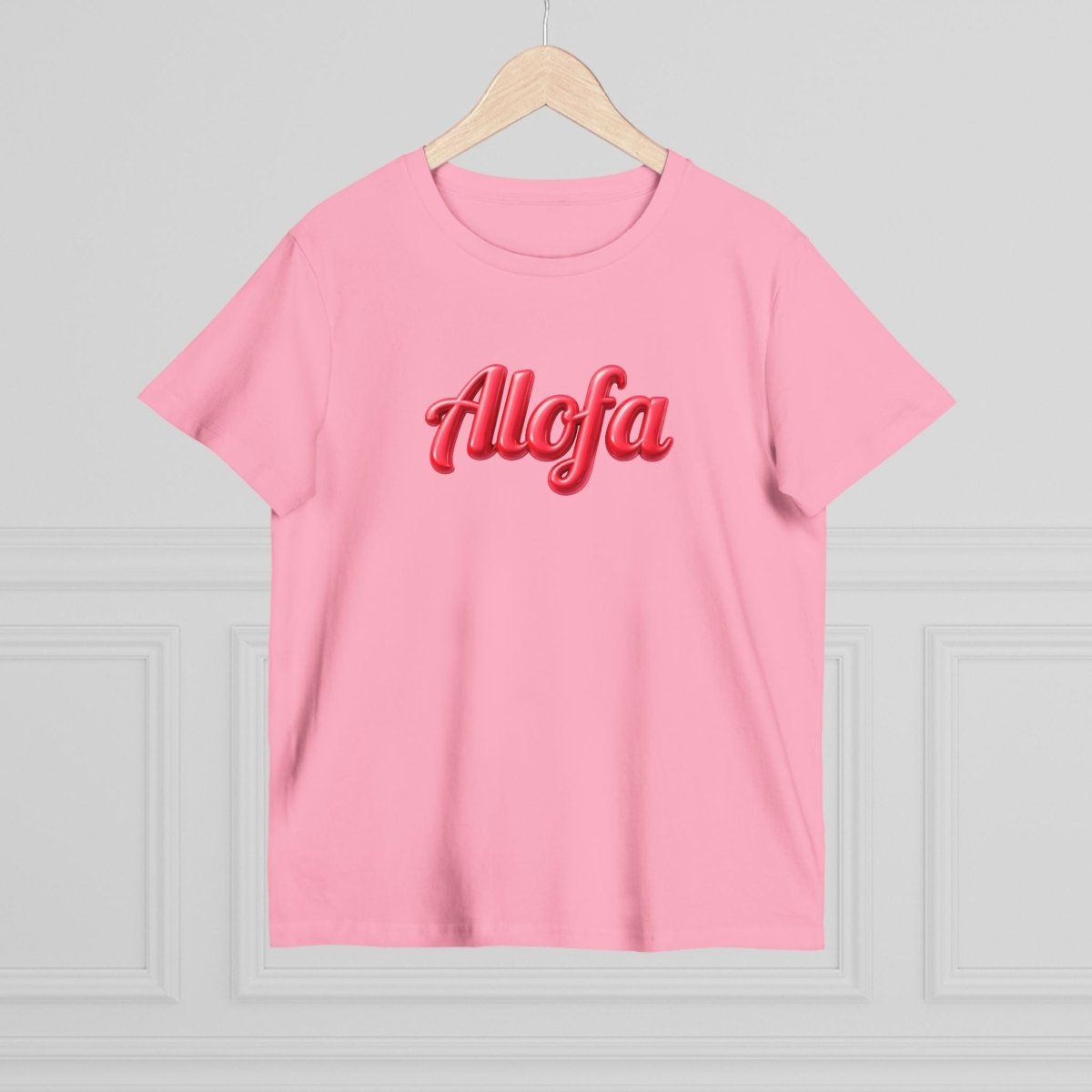 Black unisex Soft Women's Maple Tee by Alofa, featuring a comfortable fit and soft fabric, perfect for casual wear.