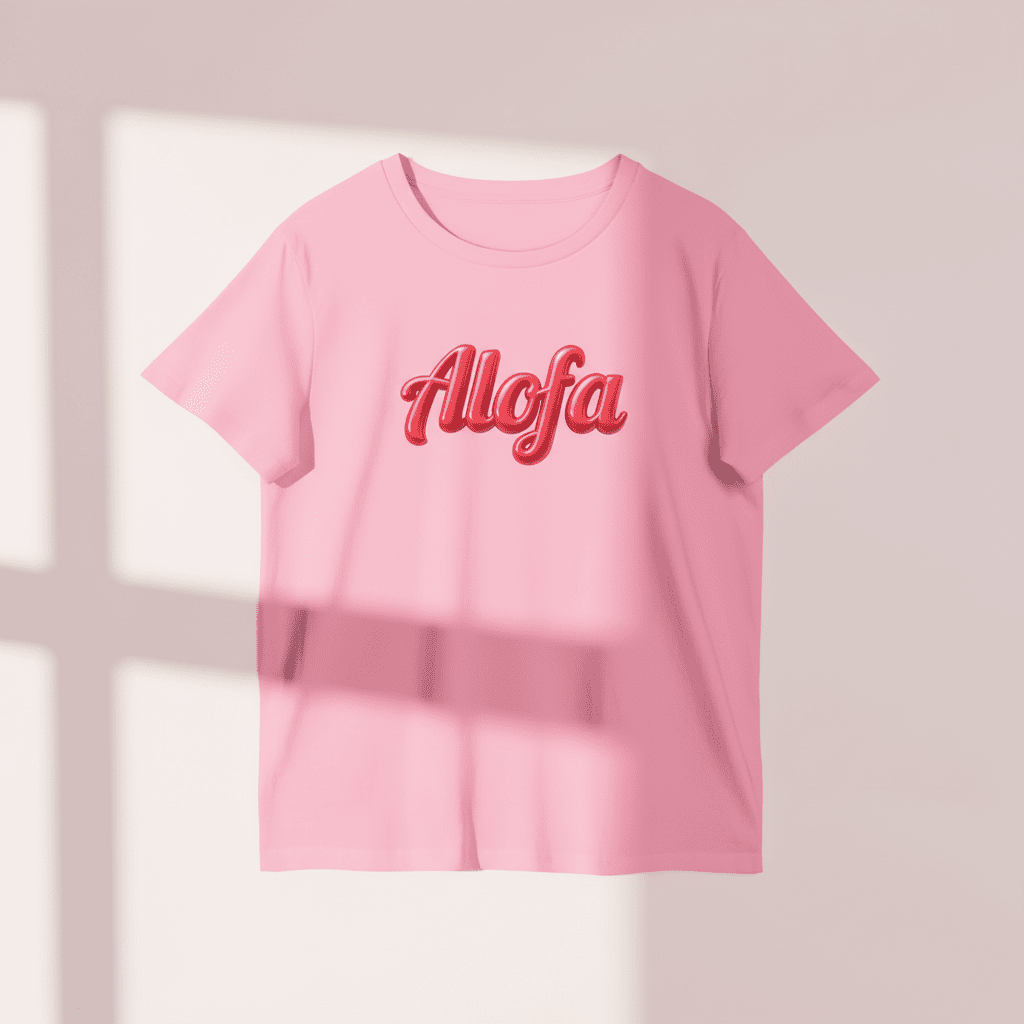 Black unisex Soft Women's Maple Tee by Alofa, featuring a comfortable fit and casual style, ideal for everyday wear.