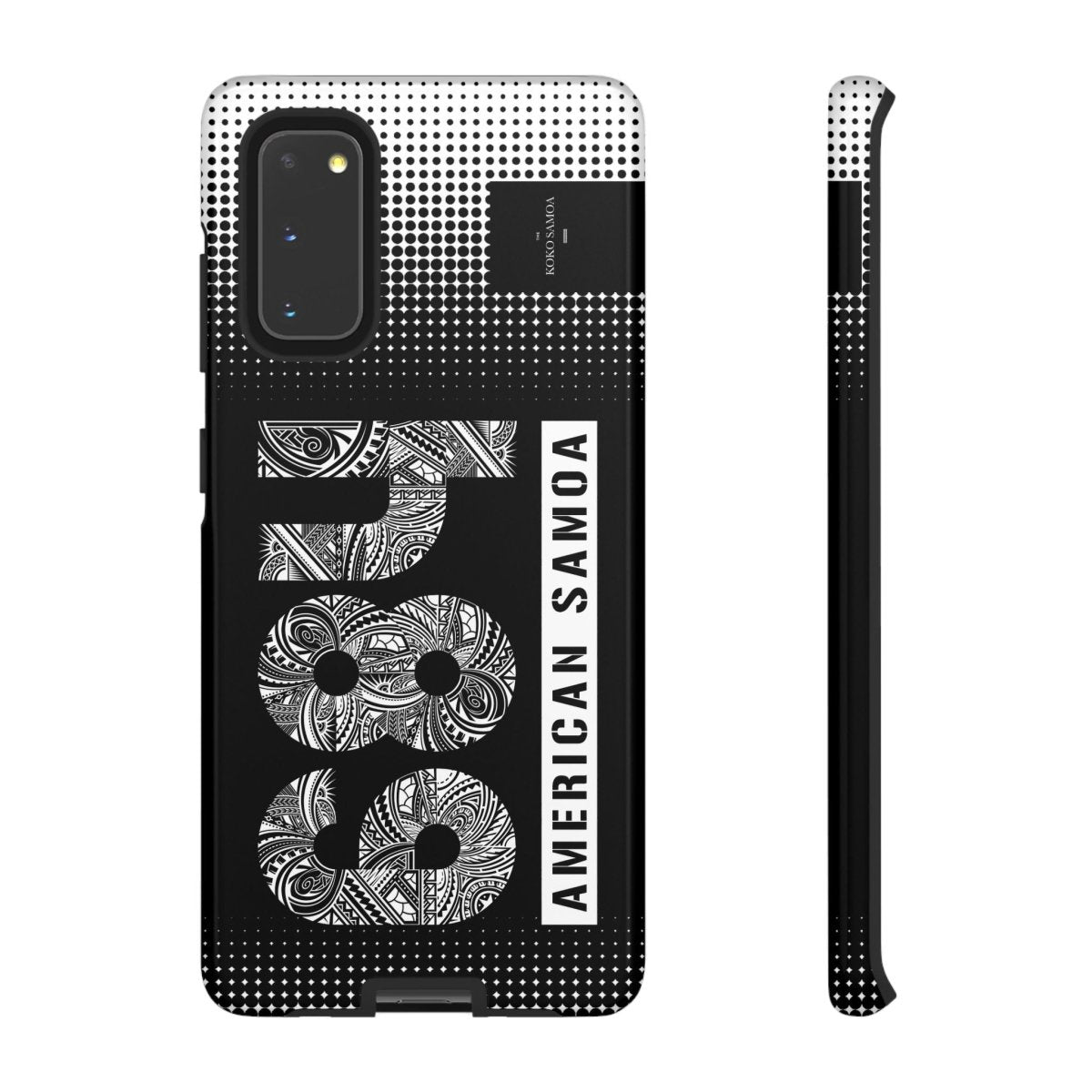 Samsung Tough Phone Case featuring Koko Samoa design, durable protective cover for Galaxy smartphones.