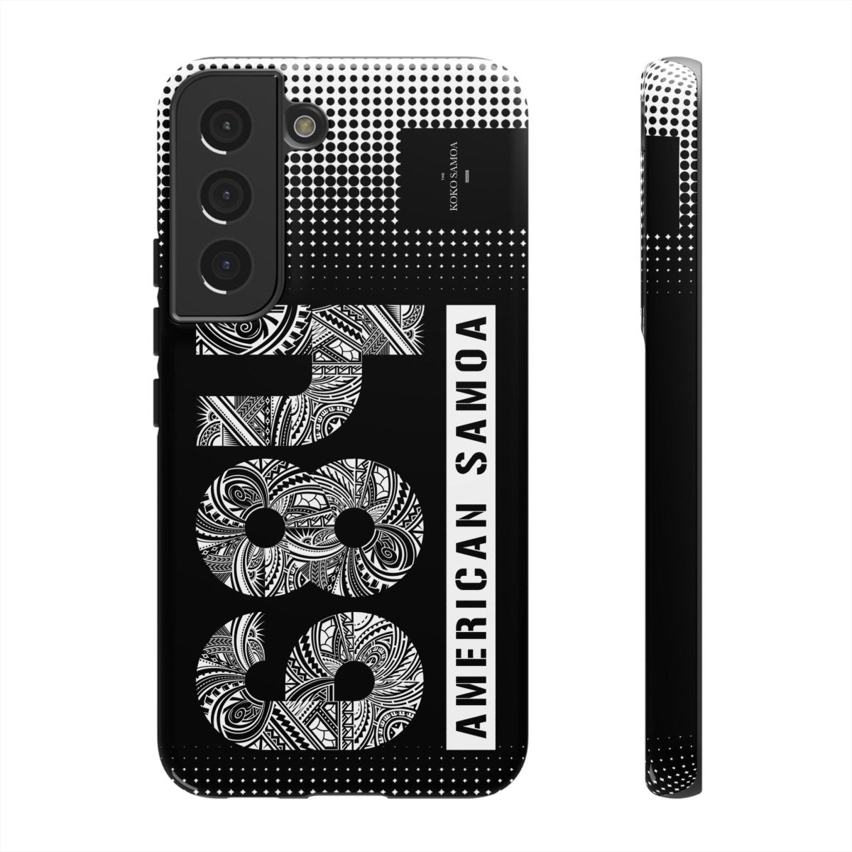 Samsung Tough Phone Case by Printify with Samoa Koko design, durable protective cover for Galaxy phones.