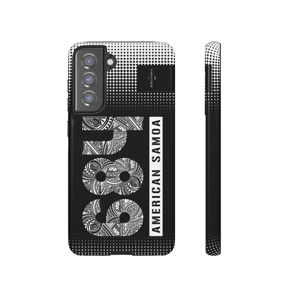 Samsung Tough Phone Case with Koko Samoa design, durable protective cover for Galaxy phones.