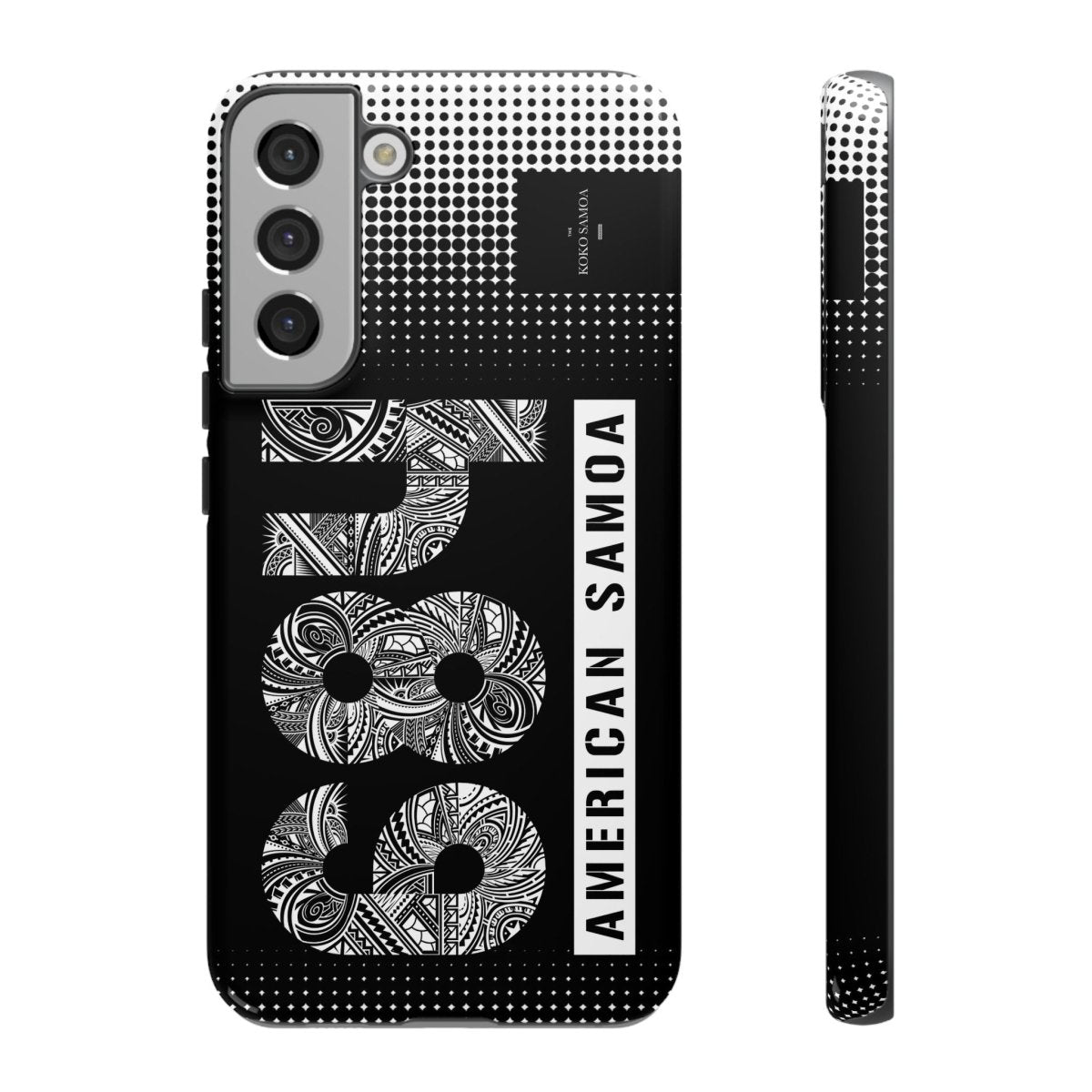 Samsung Tough Phone Case with Samoa Koko design, durable phone cover by Printify for AU/NZ/USA markets.