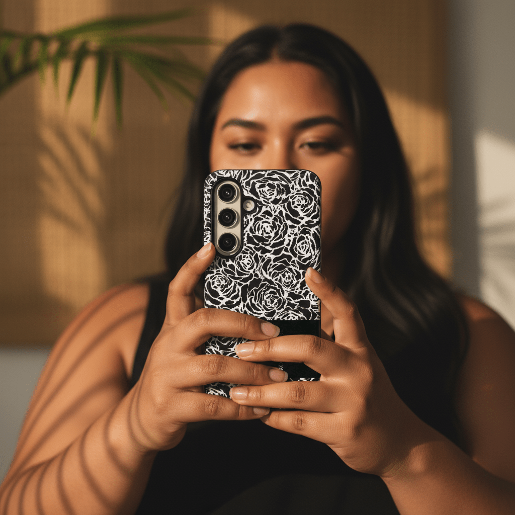 Samsung Tough Phone Case by WOYC featuring Faleasiu Nights design, durable protective case for Galaxy phones.